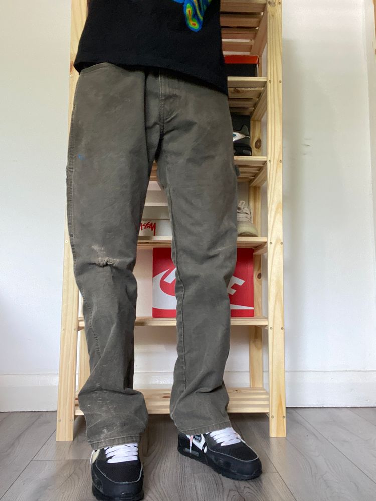 32W Vintage Baggy Dickies Jeans Green 