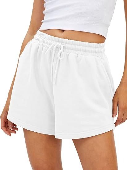 White Casual Shorts image 3