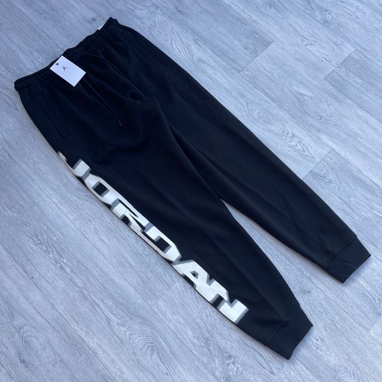 Nike Air Jordan MVP Fleece Tracksuit Hoodie Joggers Sweatpants Set - Black obraz 7