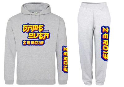 Zero13 Game over Heather Grey tracksuit, brand new