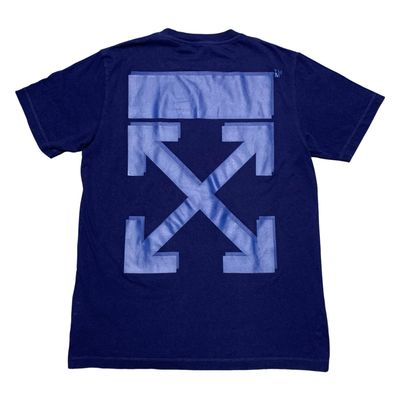 Off White Large Arrows Graphic Blue Tee Virgil Abloh