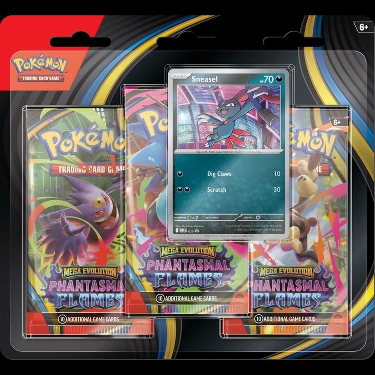 Pokémon Trading Card Game Mega Evolution Phantasmal Flames Booster Pack Set image 2