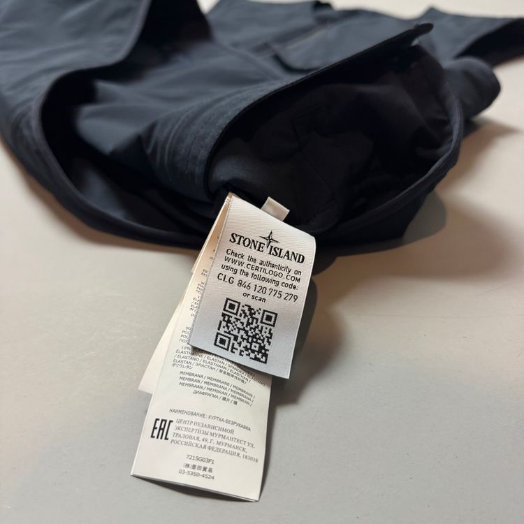 Stone Island Navy Ghost Piece Stretch 5L Gilet - XL image 6