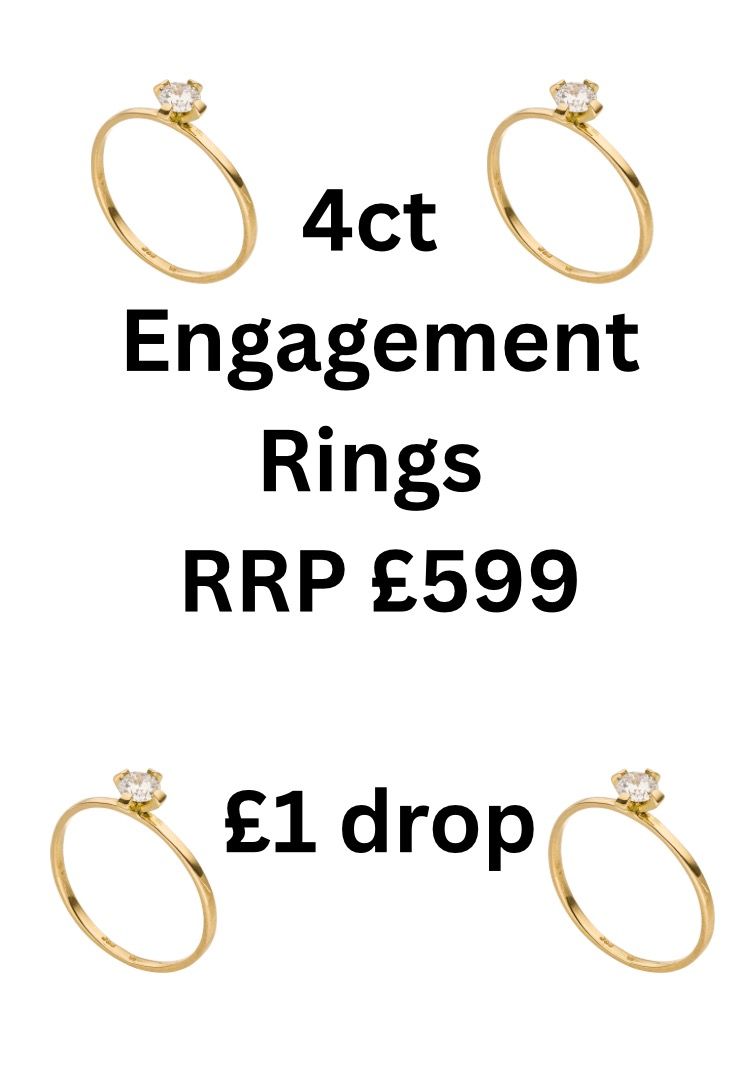 4Ct Moissanite Engagement Rings Gift 