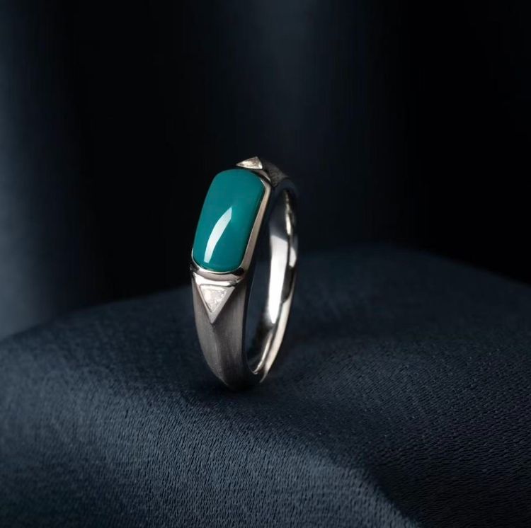 Silver Ring With Turquoise Stone image 1