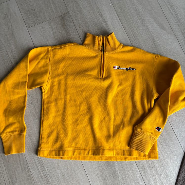 Champion yellow quarter-zip sweatshirt image 4