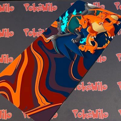 Colorful Playmat With Charizard Design