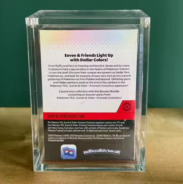 Acrylic Protection Box for Pokémon 6 Pack Booster Box