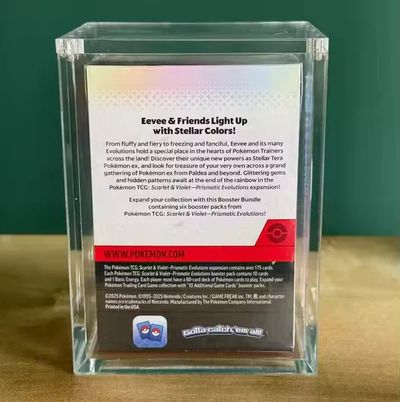 Acrylic Protection Box for Pokémon 6 Pack Booster Box