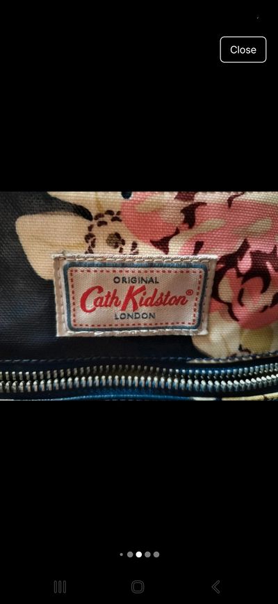 Cath Kidston Blue & Floral Zip Up Shoulder Bag 5