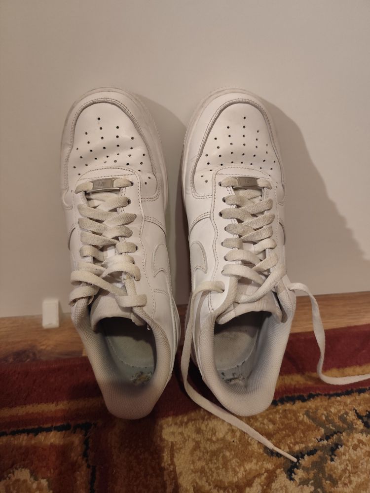 Nike Air Force 1 White Sneakers image 7