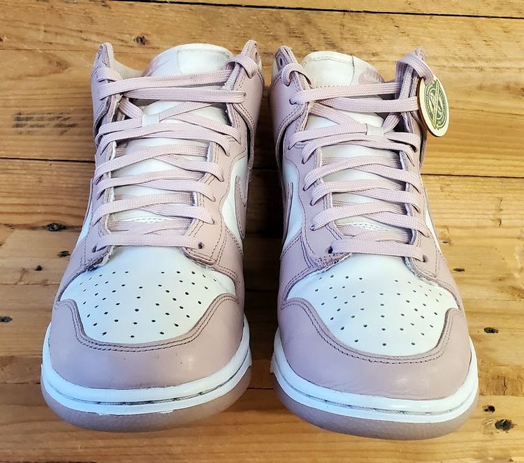 Nike Dunk Mid Leather Trainers UK7/US9.5/EU41 DD1869-003 Pink Oxford/White image 7
