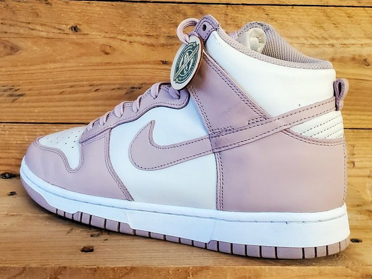 Nike Dunk Mid Leather Trainers UK7/US9.5/EU41 DD1869-003 Pink Oxford/White image 2