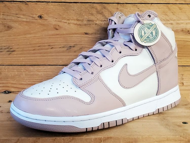 Nike Dunk Mid Leather Trainers UK7/US9.5/EU41 DD1869-003 Pink Oxford/White image 8
