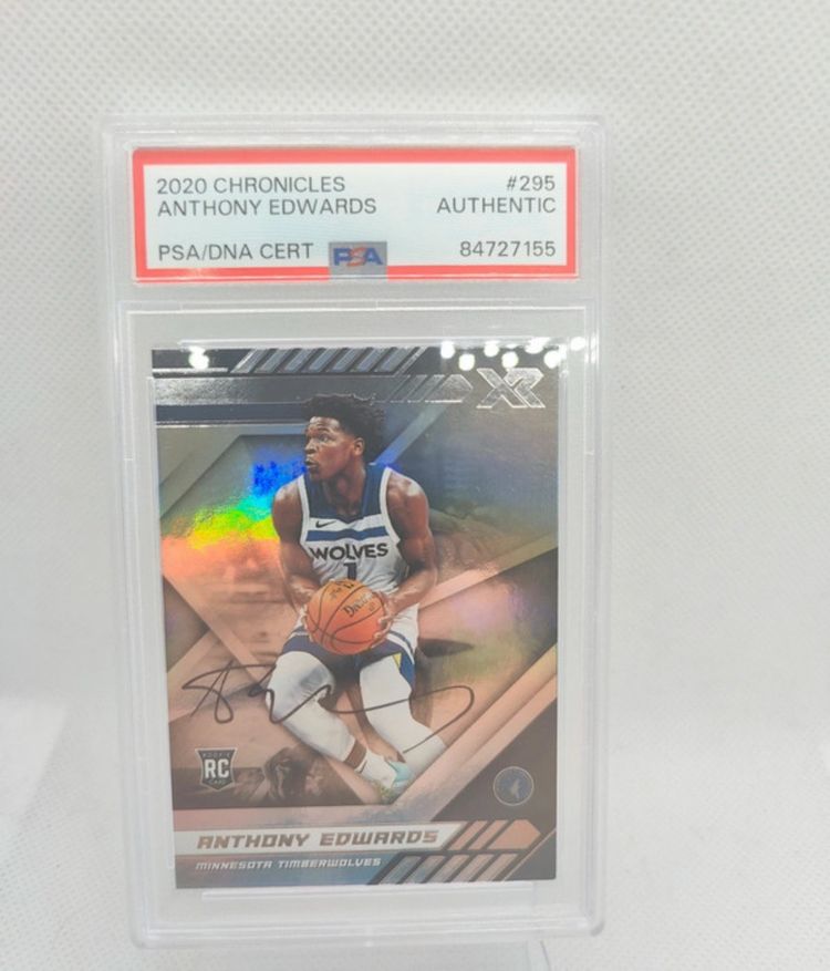 Panini Anthony Edwards Auto on Card product image