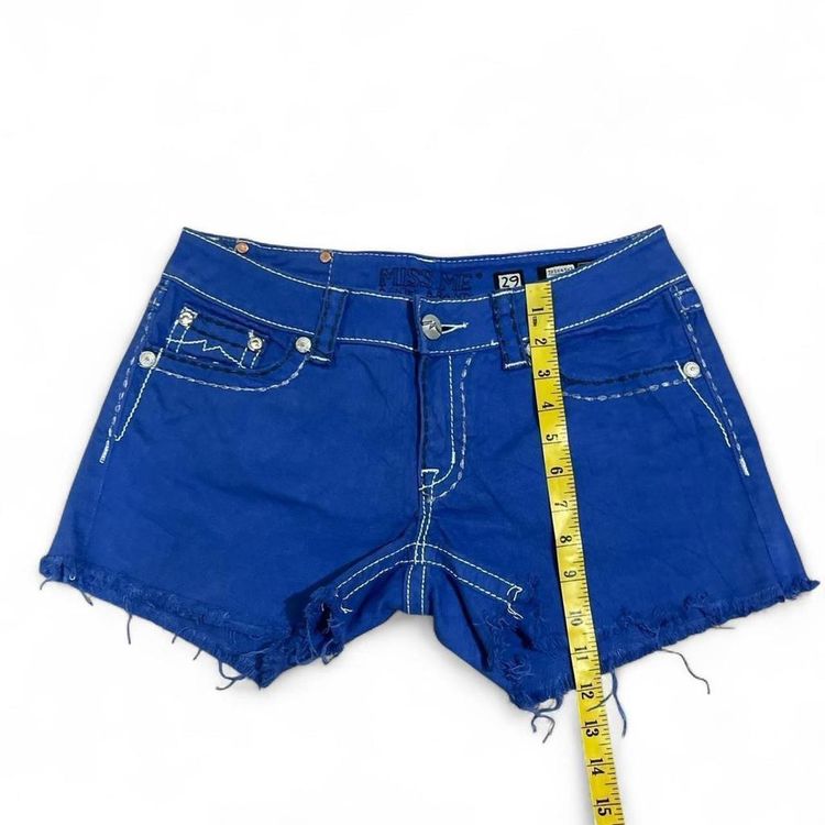 Y2K Miss Me Denim Brand Blue Denim Shorts size M low rise  imagen 8