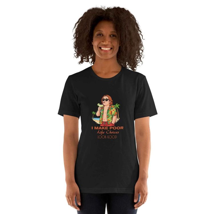 Lewis Capaldi Funny T Shirt Poor Life Choices Look Good Shirt image 5