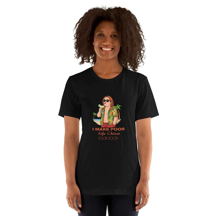 Lewis Capaldi Funny T Shirt Poor Life Choices Look Good Shirt image 3