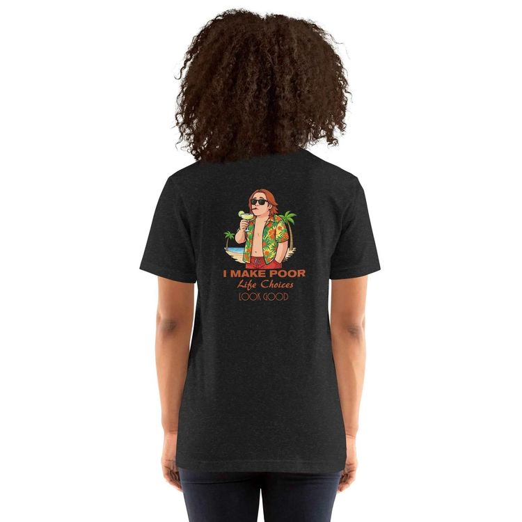 Lewis Capaldi Funny T Shirt Poor Life Choices Look Good Shirt image 2