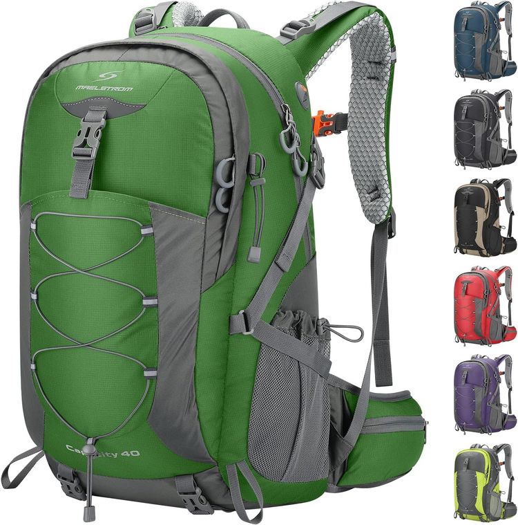 Green And Gray Backpack image 1