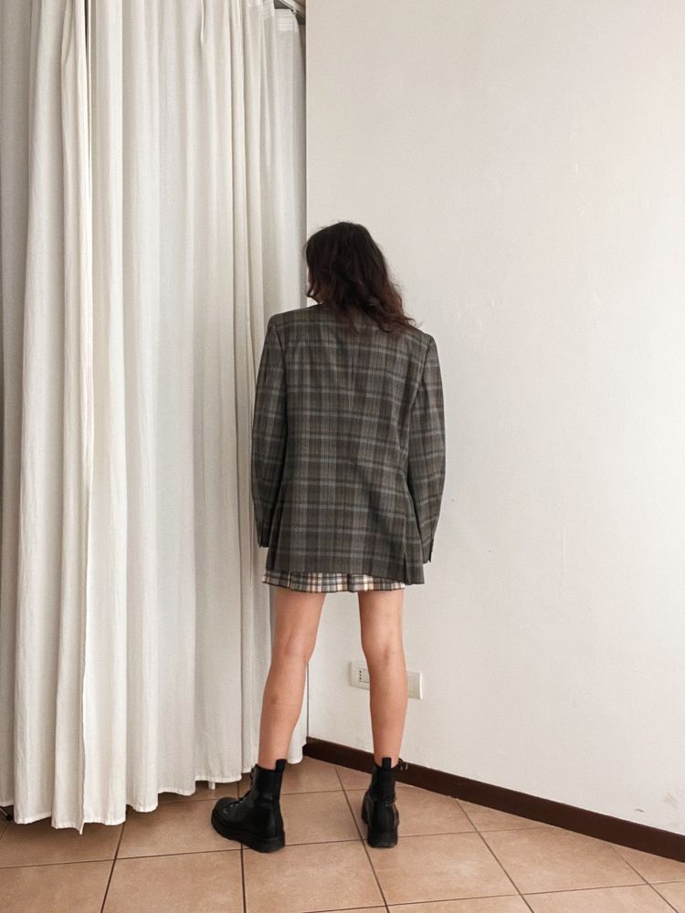 Blazer lana quadretti 54 7