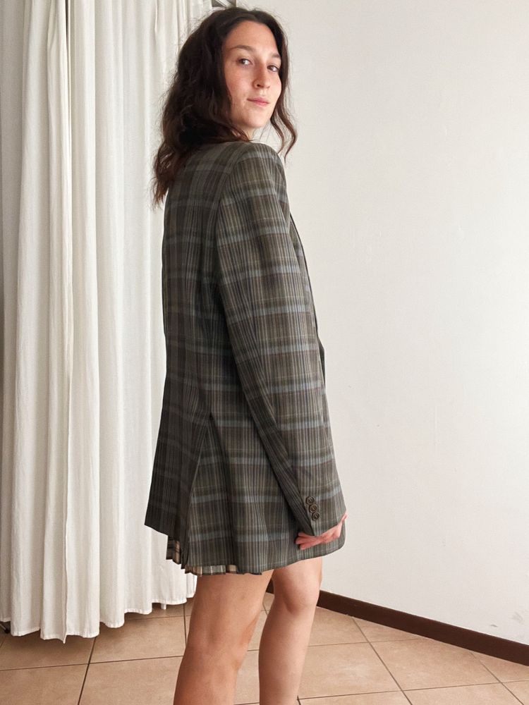 Blazer lana quadretti 54 2