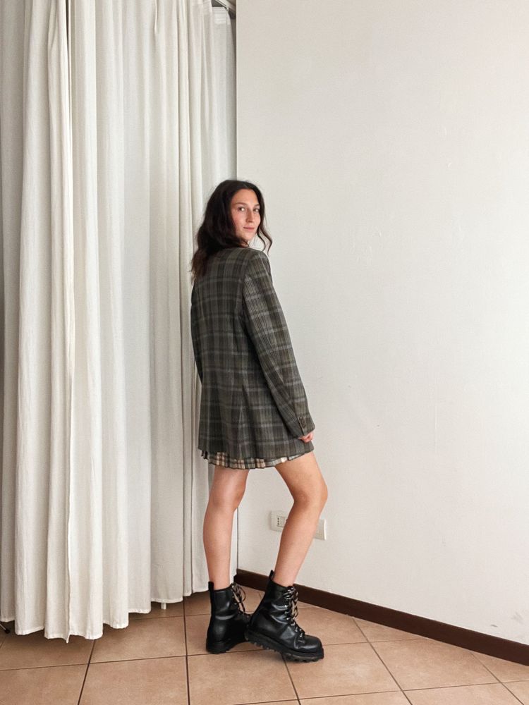 Blazer lana quadretti 54 6