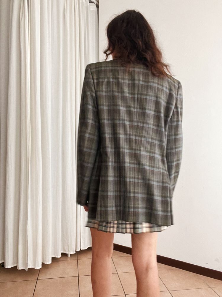 Blazer lana quadretti 54 8