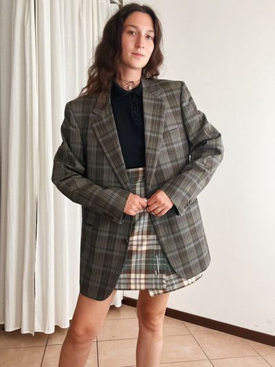 Blazer lana quadretti 54 5