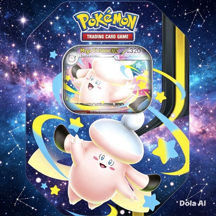 Pokémon Trading Card Game Mega Clefable Ex Tin