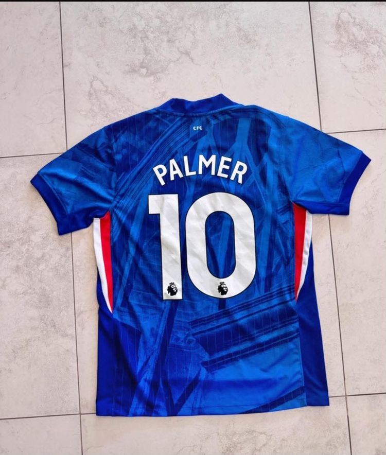 Blue Football Jersey With Palmer 10 Print