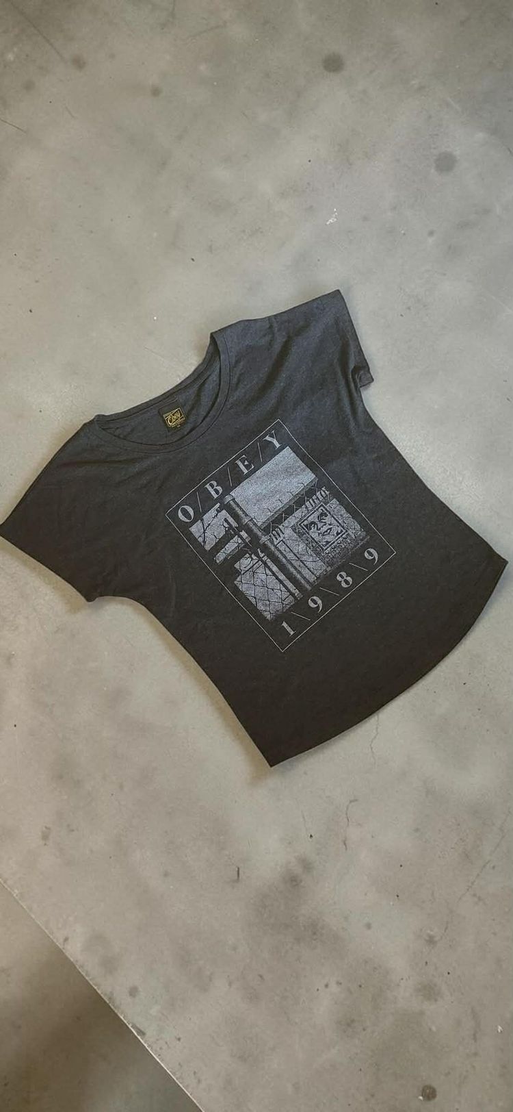 Obey Black Graphic T-Shirt image 1