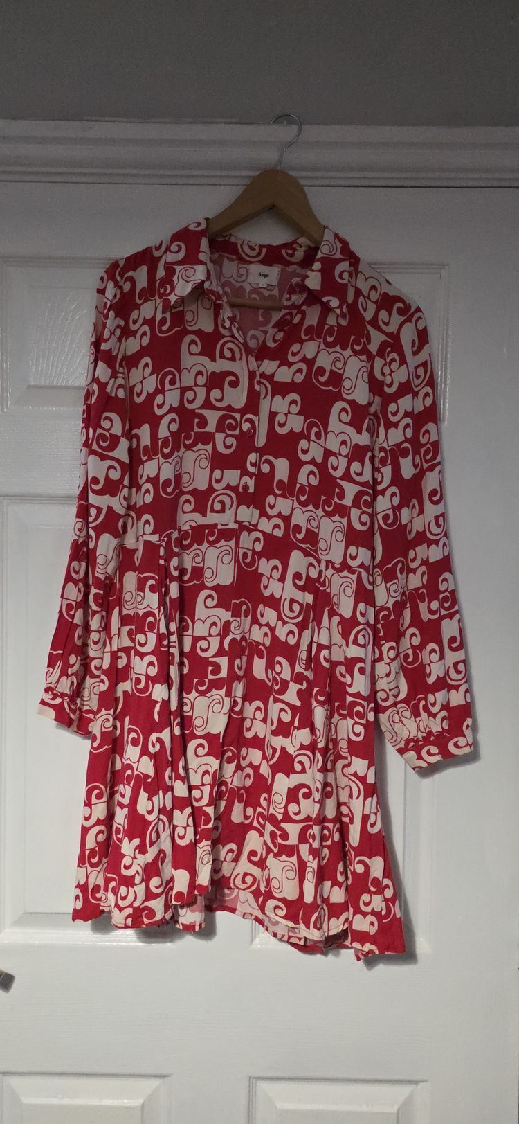 Other Ange Red And White Patterned Dress product image