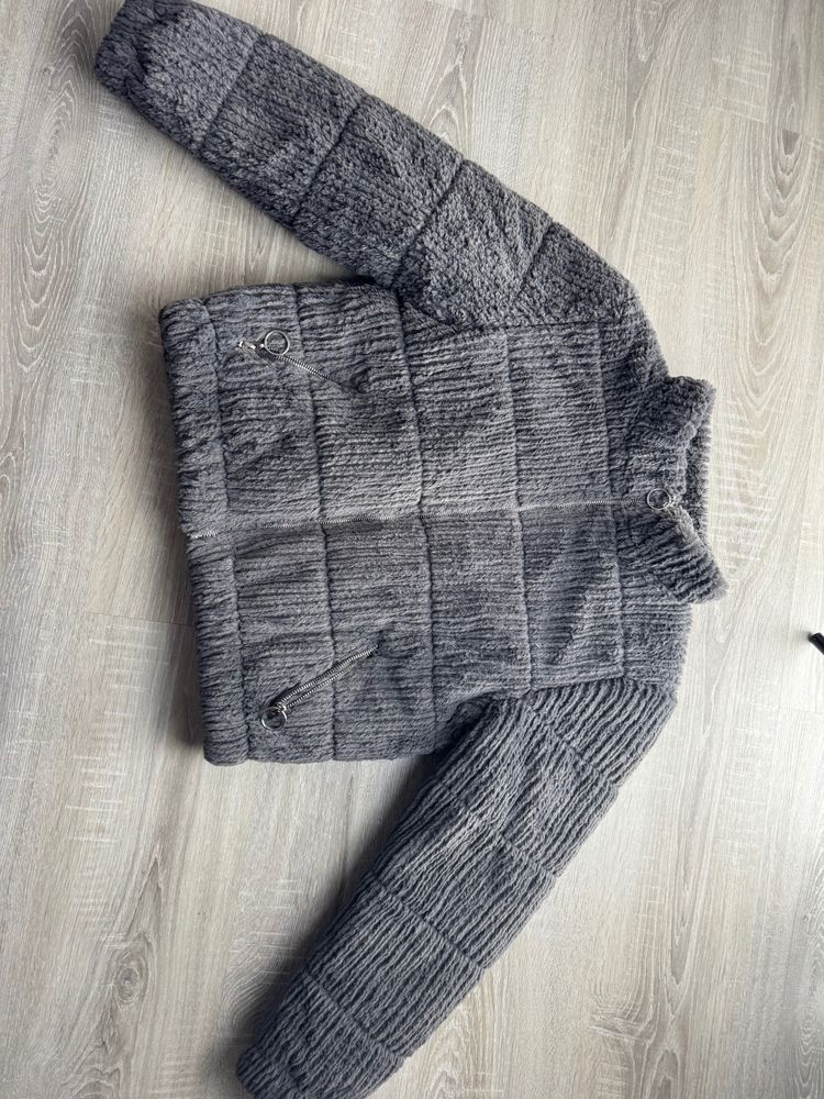 New Look Grey Knitted Sweater Jacket product image