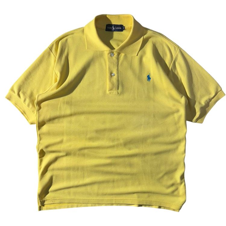 Ralph Lauren Yellow Polo Shirt Uomo/Donna (L)