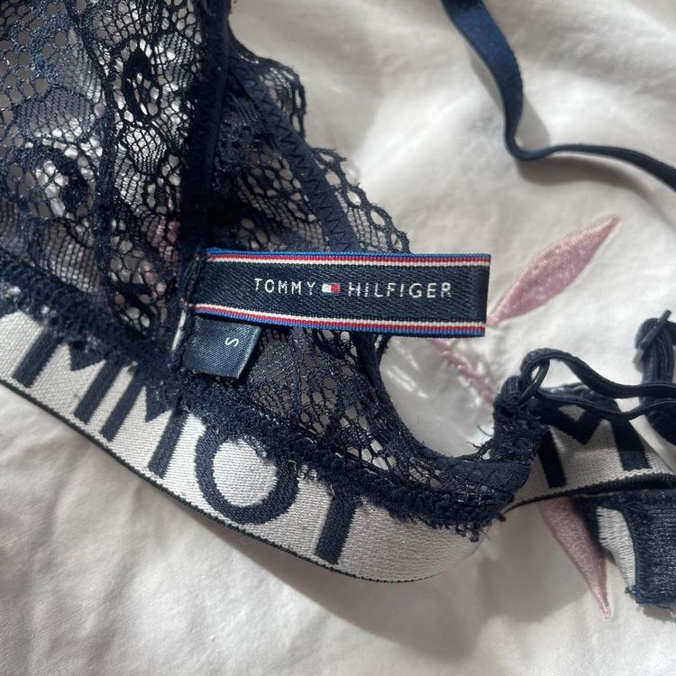 tommy hilfiger navy lace bralette image 3
