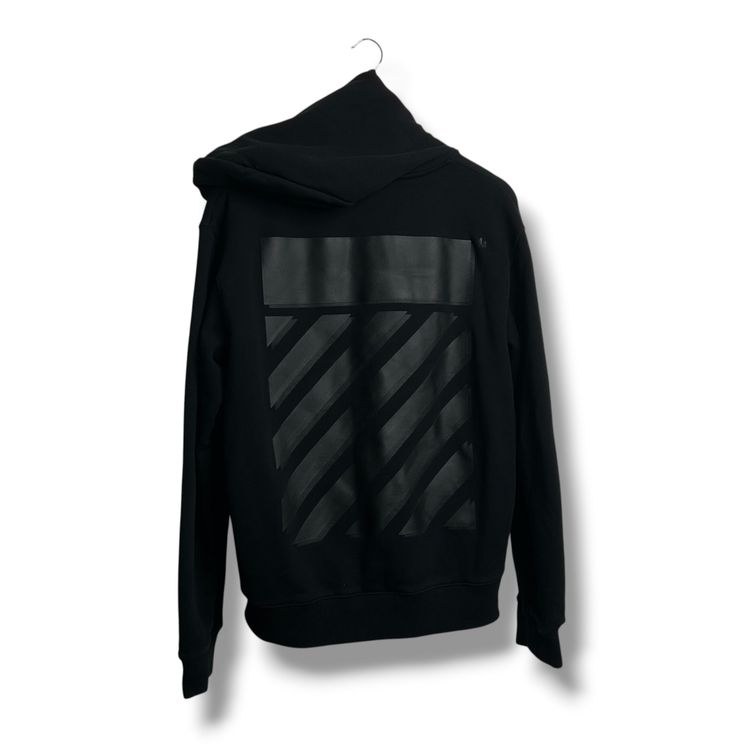 Off-white Zip-up Hoodie Black Medium