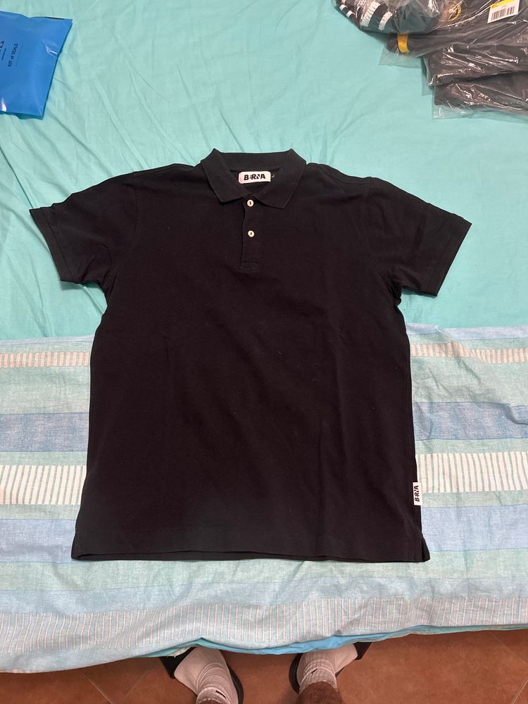BRNA Black Polo Shirt