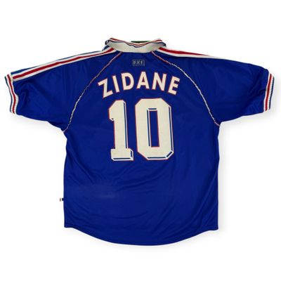 France 1998 Home Shirt, Zidane 10 (XL)