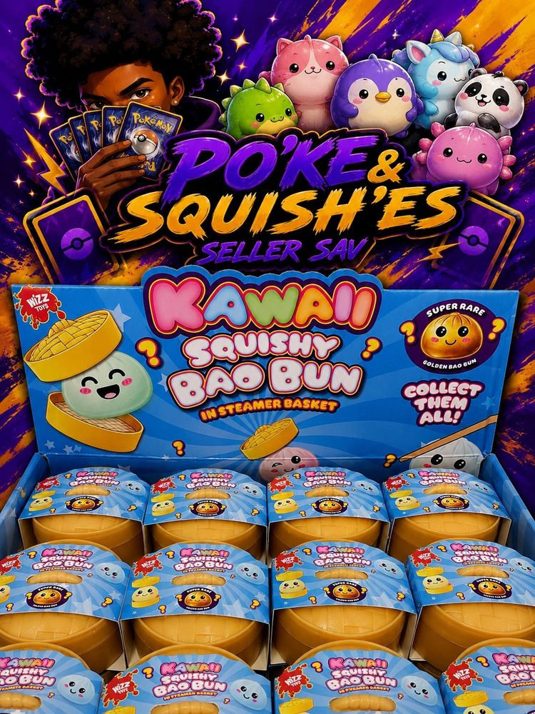 Kawaii Squishy Bao Bun In Steamer Basket