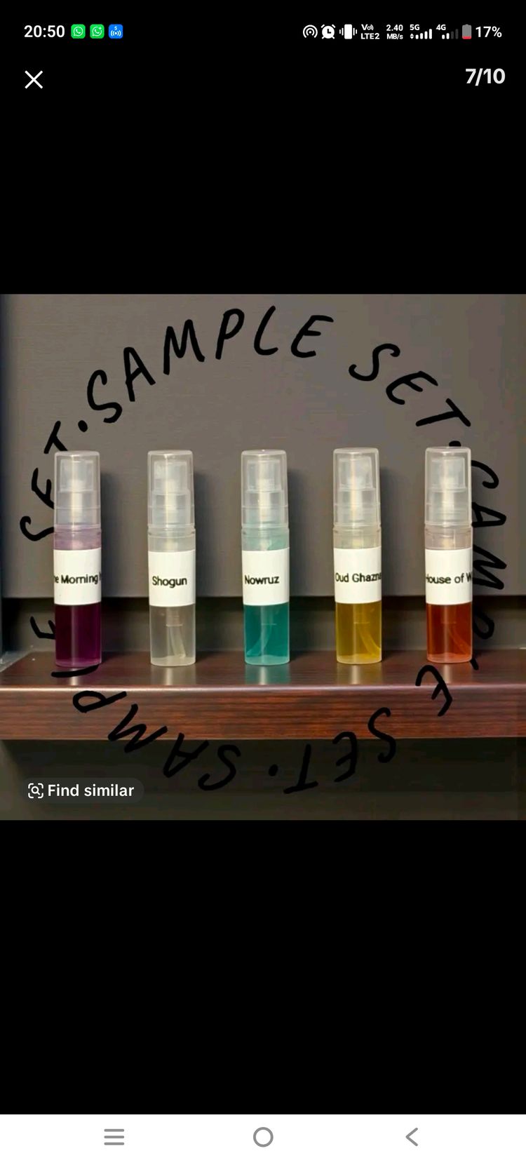 Yaaduna sample set 5x2ml 3
