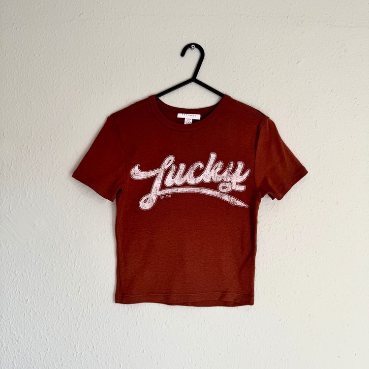No brand Lucky Red Short Sleeve T-Shirt product image