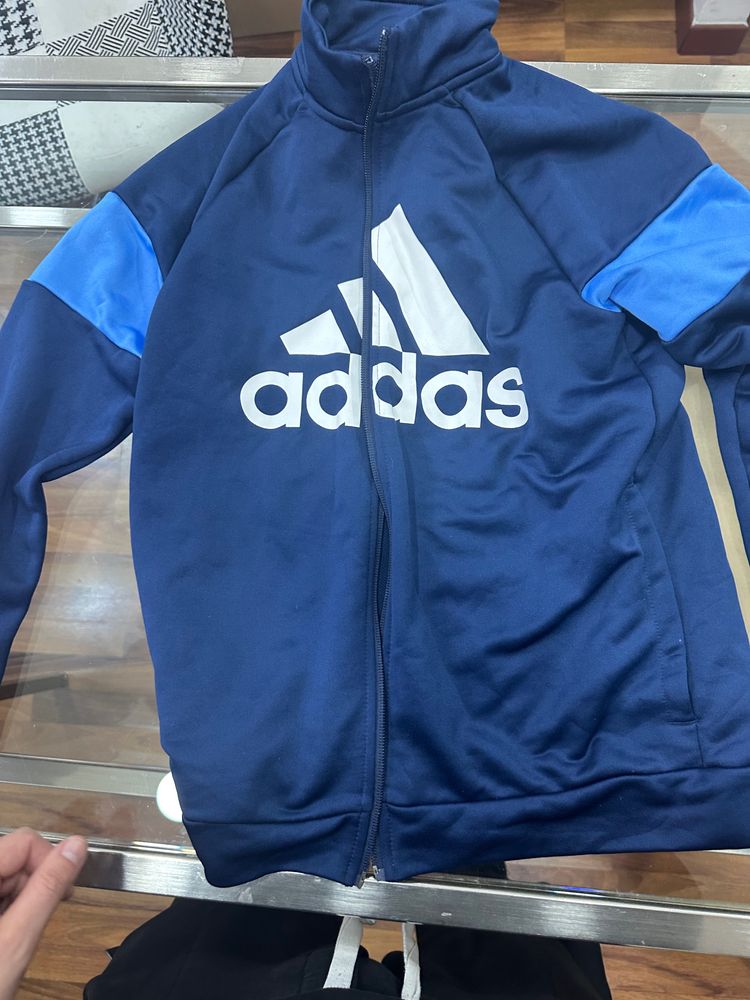 Adidas Navy Blue Zip-Up Jacket