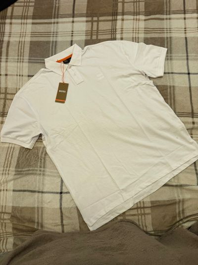 Boss White Polo Shirt
