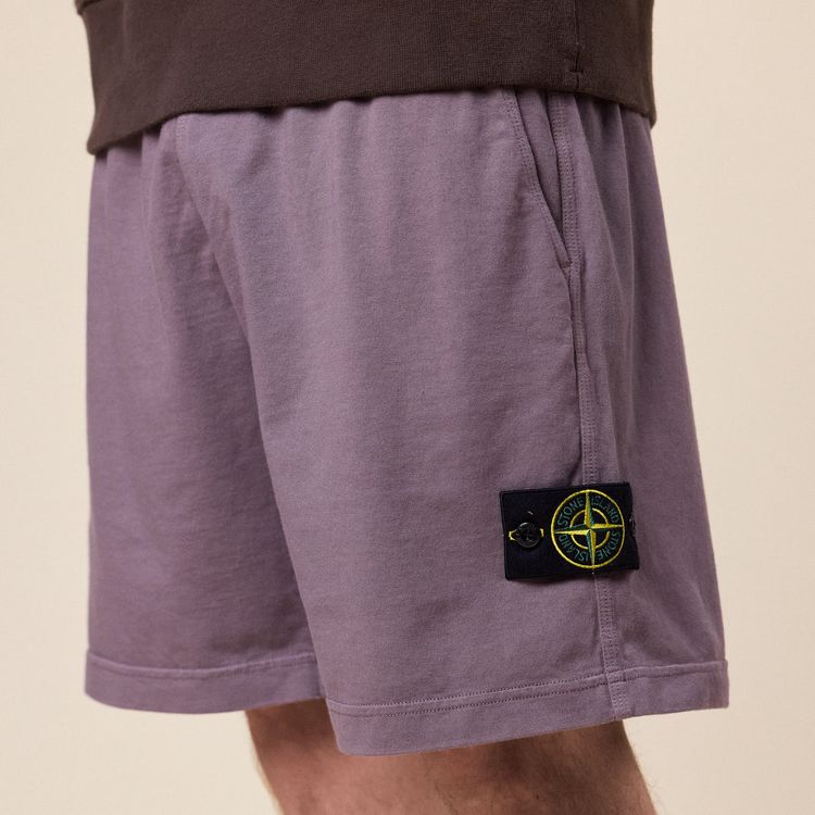 STONE ISLAND MALFILÉ JERSEY "OLD EFFECT" SHORTS - RRP £305 - SS26 - Size Small