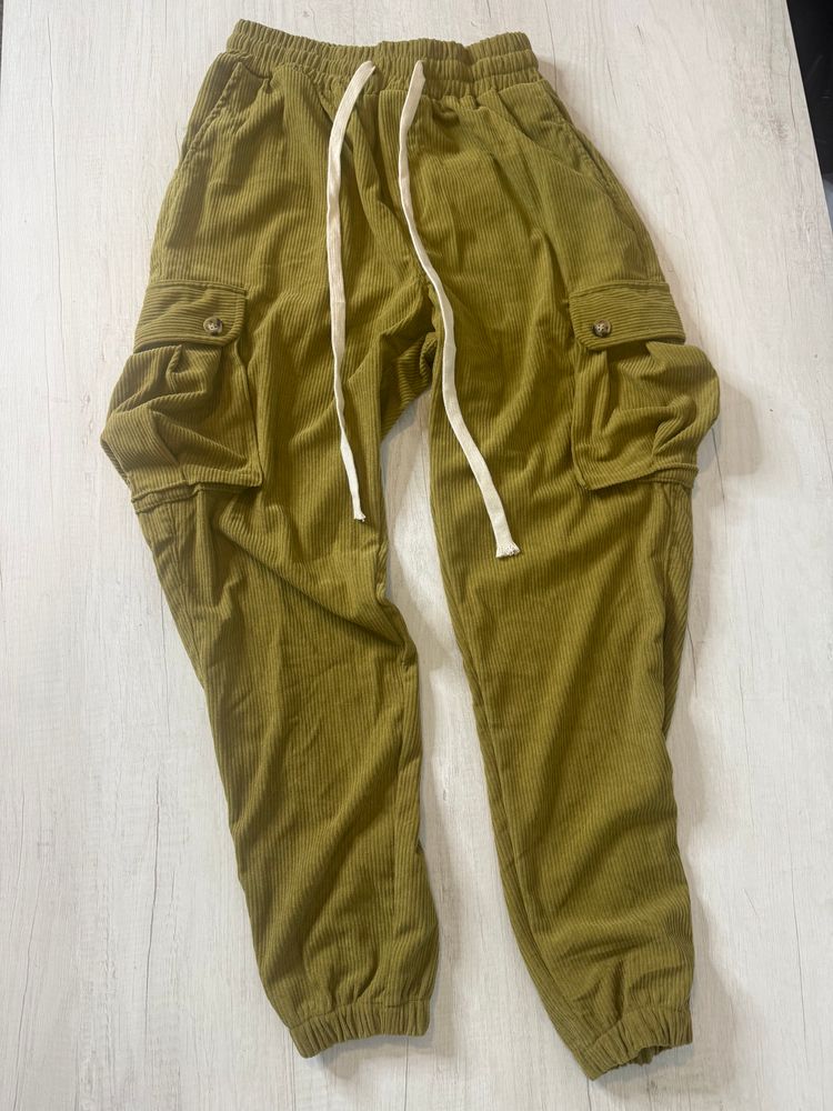 Olive Olive Green Cargo Pants product image