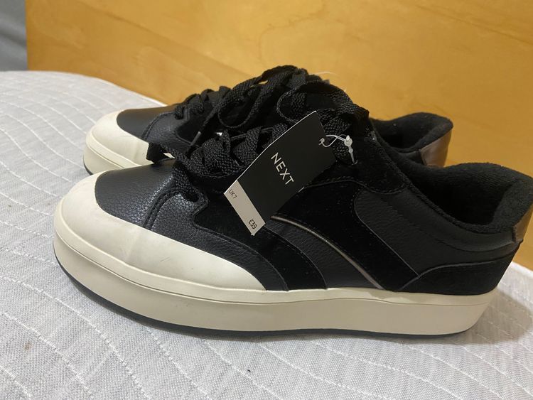 Next Black And White Casual Sneakers size 7 brandnew image 1