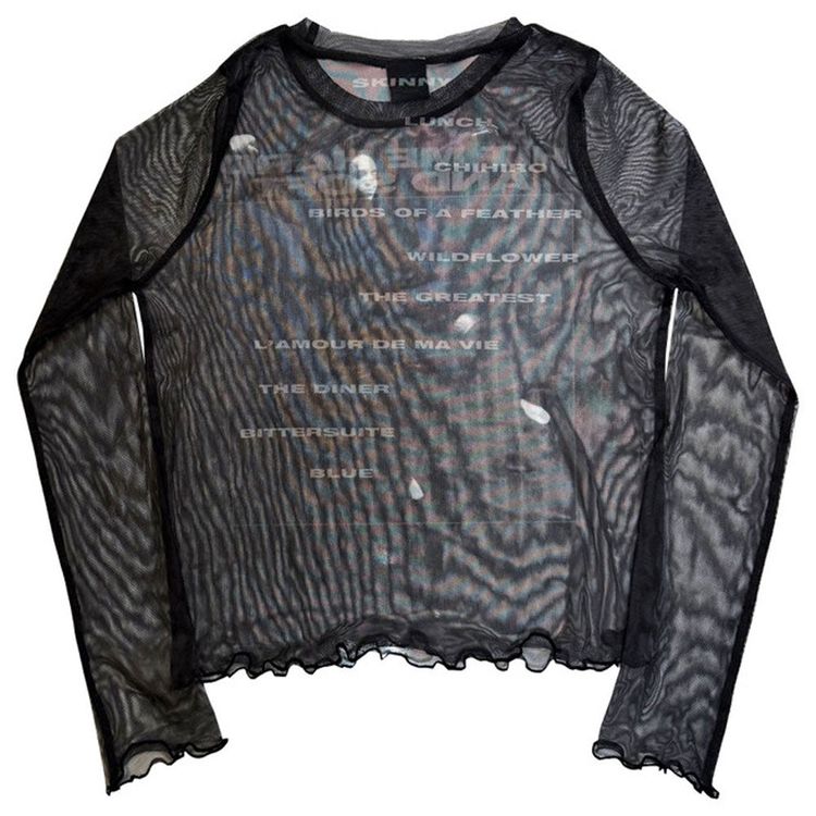 Billie Eilish HMHAS Tracklist Mesh Crop Top image 2