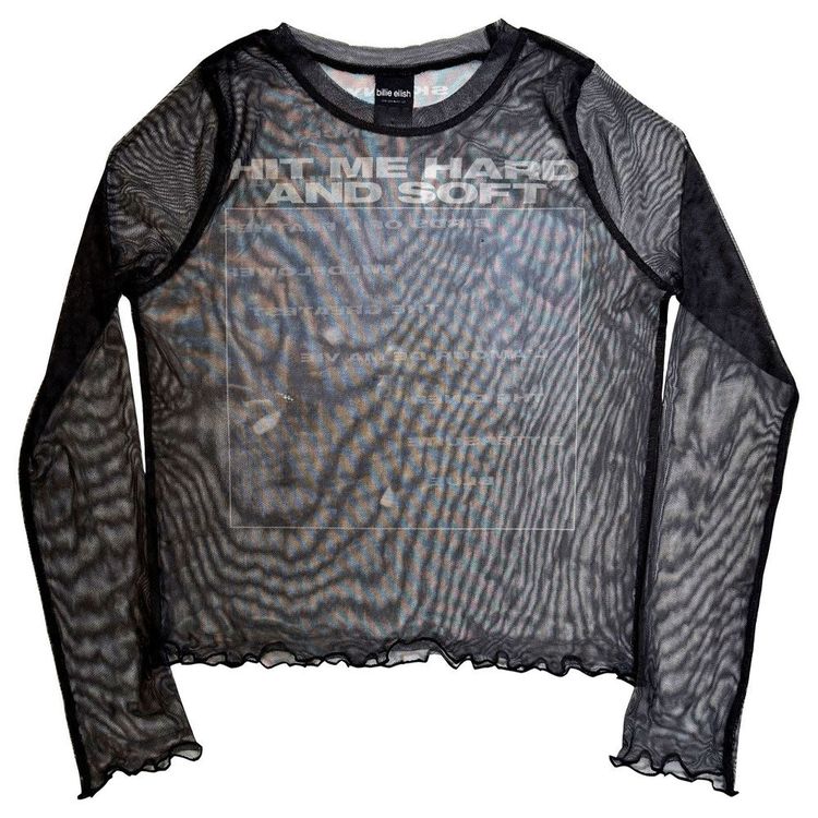 Billie Eilish HMHAS Tracklist Mesh Crop Top image 1