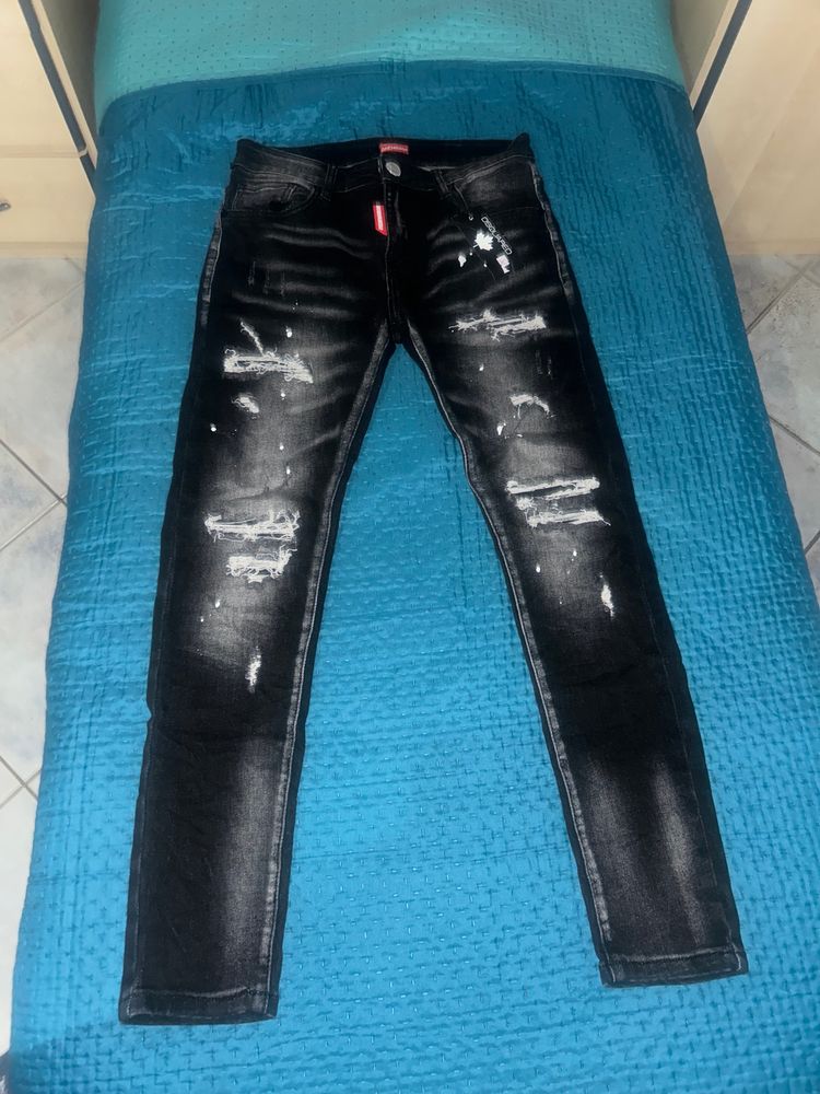 Dsquared2 Black Distressed Jeans image 3
